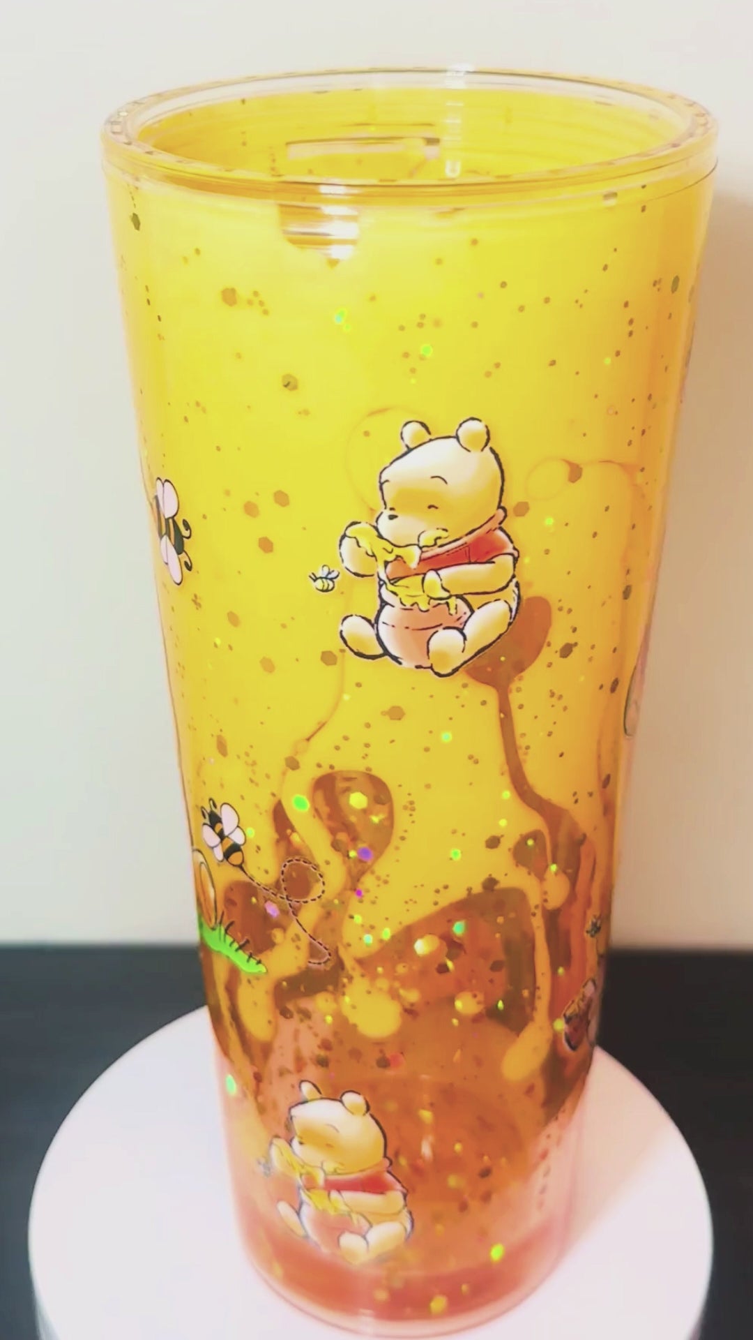 Winnie the Pooh Lava Snow Globe Tumbler 24oz